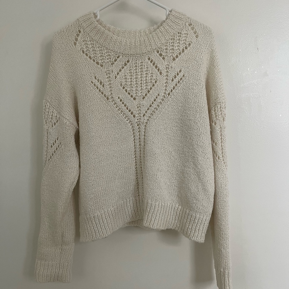 Old Navy Cream Knit Sweater